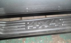 12 849 р. Защита порогов со вставками для ног Protection  Chevrolet Niva  2123 (2009-2020), Лада 2123 (Нива Шевроле) (2009-2021)  с доставкой в г. Майкоп. Увеличить фотографию 2