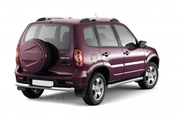 6 379 р. Рейлинги Petroil Tuning Усиленные Chevrolet Niva 2123 рестайлинг (2009-2020) (Серебристый муар)  с доставкой в г. Майкоп. Увеличить фотографию 2