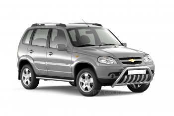 6 379 р. Рейлинги Petroil Tuning Комфорт Chevrolet Niva 2123 рестайлинг (2009-2020) (Серебристый муар)  с доставкой в г. Майкоп. Увеличить фотографию 3