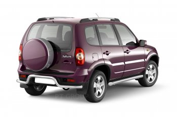6 379 р. Рейлинги Petroil Tuning Комфорт Chevrolet Niva 2123 рестайлинг (2009-2020) (Серебристый муар)  с доставкой в г. Майкоп. Увеличить фотографию 4