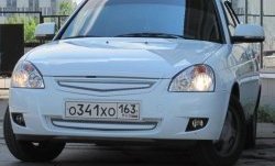 1 459 р. Вставка в нижнюю часть бампера Вега  Лада Приора ( 21728,  2170,  2171,  2172) (2013-2018) купе рестайлинг, седан рестайлинг, универсал рестайлинг, хэтчбек рестайлин (Неокрашенные)  с доставкой в г. Майкоп. Увеличить фотографию 3