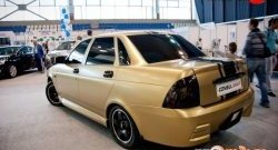 9 799 р. Задний бампер Консул  Лада Приора  2170 (2007-2014) седан дорестайлинг (Неокрашенный)  с доставкой в г. Майкоп. Увеличить фотографию 2