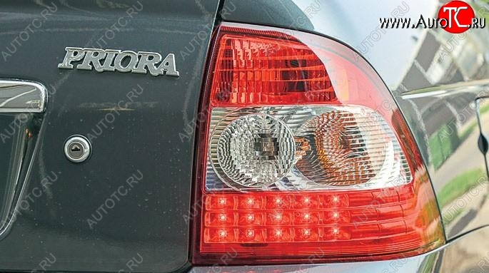 2 299 р. Фонарь FS (правый, диодный) Лада Приора 2170 седан дорестайлинг (2007-2014)  с доставкой в г. Майкоп