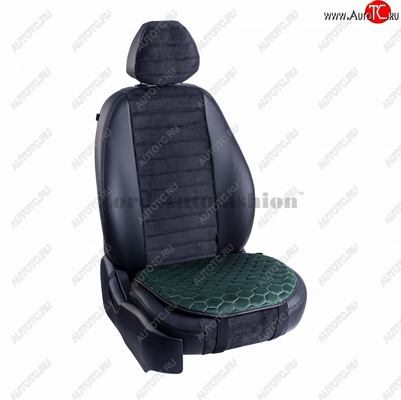 699 р. Подушка для сиденья универсальная Lord Autofashion Комфорт+ (велюр)   (Зелёный)  с доставкой в г. Майкоп