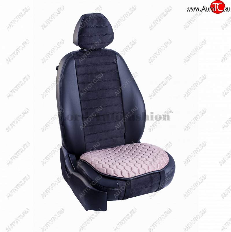 699 р. Подушка для сиденья универсальная Lord Autofashion Комфорт+ (велюр)   (Розовый)  с доставкой в г. Майкоп