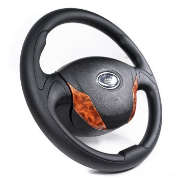 3 389 р. Рулевое колесо Turbo (Ø360 мм) Лада Приора 2171 универсал дорестайлинг  (2008-2014) (Дерево)  с доставкой в г. Майкоп. Увеличить фотографию 2