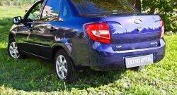 999 р. Защитная накладка на задний бампер RA Лада Гранта 2190 седан  дорестайлинг (2011-2017)  с доставкой в г. Майкоп. Увеличить фотографию 3