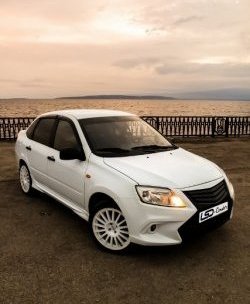 3 099 р. Пороги накладки Флагман Datsun on-DO седан дорестайлинг (2014-2019) (Неокрашенные)  с доставкой в г. Майкоп. Увеличить фотографию 5