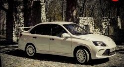 3 099 р. Пороги накладки Флагман Datsun on-DO седан дорестайлинг (2014-2019) (Неокрашенные)  с доставкой в г. Майкоп. Увеличить фотографию 12