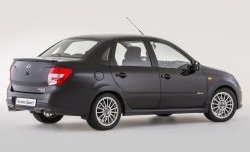 10 349 р. Задний бампер Granta Sport  Лада Гранта  2190 (2011-2017) седан дорестайлинг (Неокрашенный)  с доставкой в г. Майкоп. Увеличить фотографию 4