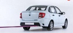 11 499 р. Задний бампер GTS  Лада Гранта  2190 (2011-2017) седан дорестайлинг (Неокрашенный)  с доставкой в г. Майкоп. Увеличить фотографию 3