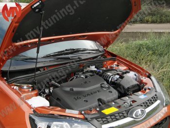 Упор капота MV-Tuning (одинарный; без кронштейна) Лада Гранта FL 2192 хэтчбек рестайлинг (2018-2025)