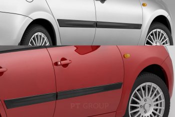 2 029 р. Накладки дверей PetroilTuning Лада Гранта 2190 седан  дорестайлинг (2011-2017)  с доставкой в г. Майкоп. Увеличить фотографию 2