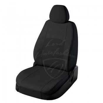 Чехлы для сидений Lord Autofashion Турин (жаккард, сплошная спинка) Лада Гранта ( 2190,  2191) (2011-2017) седан дорестайлинг, лифтбэк дорестайлинг  (Черный, вставка Эльбрус)