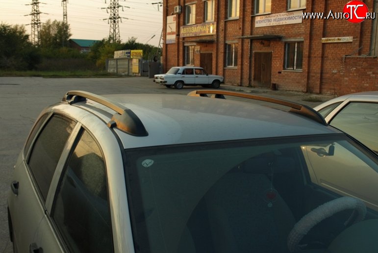 2 599 р. Рейлинги и поперечины Металл Дизайн  Datsun on-DO (2014-2021), Лада Гранта  2190 (2011-2017), Лада Гранта FL  2190 (2018-2025), Лада Гранта Спорт ( 2191,  2190) (2023-2025), Лада Калина  1118 (2004-2013) (Цвет: серебристый)  с доставкой в г. Майкоп