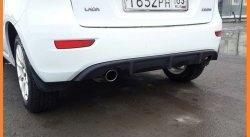 2 329 р. Диффузор заднего бампера Ралли-Спорт Лада Калина 2192 хэтчбек (2013-2018) (Цвет: Калина)  с доставкой в г. Майкоп. Увеличить фотографию 2