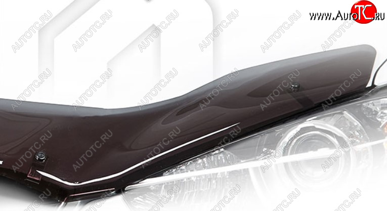 1 899 р. Дефлектор капота CA-Plastic  Лада Нива Трэвел (2021-2025) (212300-80) (Classic полупрозрачный, Без надписи)  с доставкой в г. Майкоп