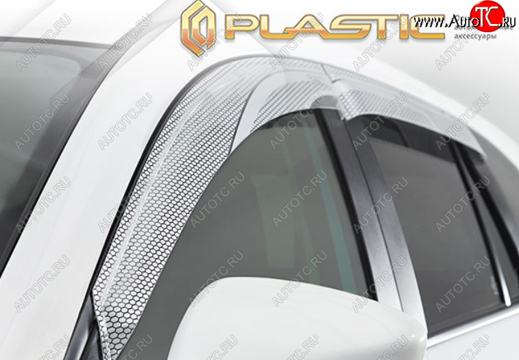 2 159 р. Дефлектора окон CA-Plastic  Лада Нива Трэвел (2021-2025) (212300-80) (Серия Art серебро, Без хром молдинга)  с доставкой в г. Майкоп