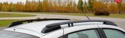 5 699 р. Рейлинги АПС  Лада Гранта  2191 - Гранта FL  2191 (Черные, без поперечин)  с доставкой в г. Майкоп. Увеличить фотографию 3