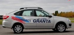 5 699 р. Рейлинги АПС  Лада Гранта  2191 - Гранта FL  2191 (Черные, без поперечин)  с доставкой в г. Майкоп. Увеличить фотографию 8