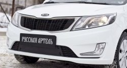 2 699 р. Защитная сетка решетки переднего бампера РА Лада Гранта 2191 седан дорестайлинг  (2013-2017)  с доставкой в г. Майкоп. Увеличить фотографию 3