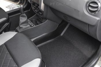 2 129 р. Накладки на ковролин пола Petroil Tuning (тоннельные передние) Лада Ларгус рестайлинг R90 (2021-2025) (Текстурная поверхность (шагрень))  с доставкой в г. Майкоп. Увеличить фотографию 2