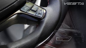 14 199 р. Анатомическое рулевое колесо Grand Sport Лада Калина 2194 универсал (2014-2018) (Без подогрева, На базе руля клиента)  с доставкой в г. Майкоп. Увеличить фотографию 5