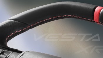 14 659 р. Анатомическое рулевое колесо SPORT Лада Веста Кросс 2180 седан дорестайлинг (2018-2022) (Без подогрева, На базе руля клиента)  с доставкой в г. Майкоп. Увеличить фотографию 2