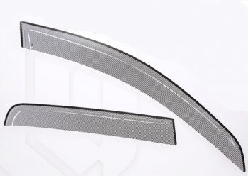 Дефлектора окон CA-Plastic Лада Ларгус дорестайлинг R90 (2012-2021) (Шелкография черная)