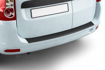 1 039 р. Накладка защитная на задний бампер Petroil Tuning Лада Ларгус дорестайлинг R90 (2012-2021) (Текстурная поверхность)  с доставкой в г. Майкоп. Увеличить фотографию 3