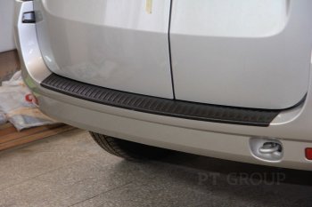 1 039 р. Накладка защитная на задний бампер Petroil Tuning Лада Ларгус дорестайлинг R90 (2012-2021) (Текстурная поверхность)  с доставкой в г. Майкоп. Увеличить фотографию 4