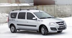 6 999 р. Металлические пороги RA Лада Ларгус рестайлинг R90 (2021-2025)  с доставкой в г. Майкоп. Увеличить фотографию 3