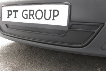 959 р. Зимняя заглушка решетки переднего бампера Petroil Tuning Лада Ларгус дорестайлинг R90 (2012-2021) (Тисненый пластик (шагрень))  с доставкой в г. Майкоп. Увеличить фотографию 4
