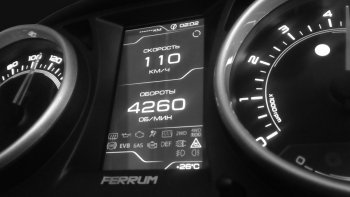Приборная панель Ferrum GF 890 Nissan Almera  G15 (2012-2019), Nissan Terrano  D10 (2013-2016), Renault Duster  HS (2010-2015), Renault Logan  1 (2004-2016), Renault Sandero  (BS) (2009-2014), Renault Sandero Stepway  (BS) (2010-2014), Лада Ларгус (2012-2025)