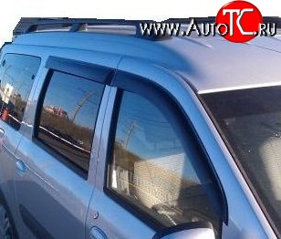 999 р. Комплект дефлекторов окон (ветровиков) 4 шт. Russtal Лада Ларгус дорестайлинг R90 (2012-2021)  с доставкой в г. Майкоп