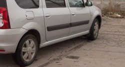3 079 р. Пороги накладки Кураж  Лада Ларгус (2012-2025) дорестайлинг R90, рестайлинг R90 (Неокрашенные)  с доставкой в г. Майкоп. Увеличить фотографию 2