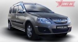 Декоративные элементы решетки радиатора Souz-96 (d10) Лада Ларгус дорестайлинг R90 (2012-2021)