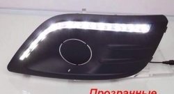5 399 р. Вставки под ПТФ с ДХО в передний бампер Тюн-Авто  Лада Ларгус (2012-2021) дорестайлинг R90 (Стандарт)  с доставкой в г. Майкоп. Увеличить фотографию 2