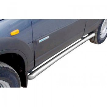 Защита порогов ТехноСфера (Техно Сфера) (изогнутая, нержавейка) Chevrolet Niva  2123 (2009-2020), Лада 2123 (Нива Шевроле) (2009-2021)