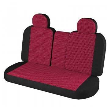 2 749 р. Чехлы для сидений Lord Autofashion Стандарт Плюс (жаккард, 2002-2012)  Chevrolet Niva  2123 (2009-2020), Лада 2123 (Нива Шевроле) (2009-2021) (Чёрный, вставка Рогожка Красная)  с доставкой в г. Майкоп. Увеличить фотографию 2