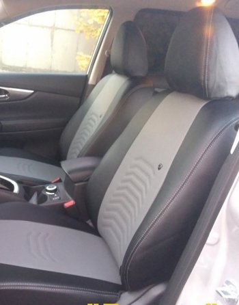 7 699 р. Чехлы для сидений LS Lord Autofashion Денвер (экокожа, с 2016)  Chevrolet Niva  2123 (2009-2020), Лада 2123 (Нива Шевроле) (2009-2021) (Чёрный, вставка серая)  с доставкой в г. Майкоп. Увеличить фотографию 3