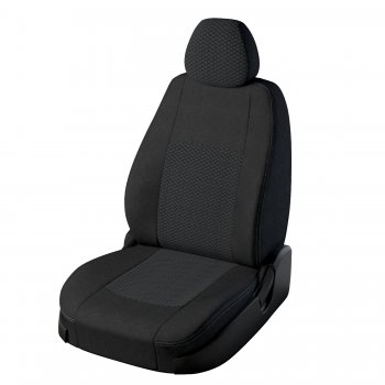 Чехлы для сидений LS+ Lord Autofashion Турин (жаккард, с 2016) Chevrolet Niva  2123 (2009-2020), Лада 2123 (Нива Шевроле) (2009-2021) (Чёрный, вставка Вега)