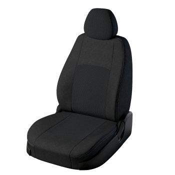 Чехлы для сидений LS+ Lord Autofashion Турин (жаккард, с 2016) Chevrolet Niva  2123 (2009-2020), Лада 2123 (Нива Шевроле) (2009-2021) (Чёрный, вставка Эльбрус)