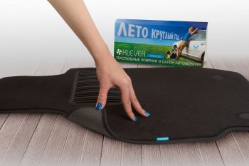 3 899 р. Текстильные коврики салона Klever Premium Лада Нива Трэвел (212300-80) (2021-2025) (Черные)  с доставкой в г. Майкоп. Увеличить фотографию 2