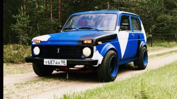 11 999 р. Стеклопластиковый капот BadBoy Лада нива 4х4 2121 3 дв. 1-ый рестайлинг (2019-2021) (Неокрашенный)  с доставкой в г. Майкоп. Увеличить фотографию 10