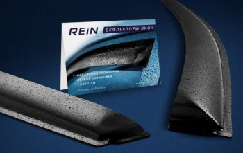489 р. Дефлектора окон REIN (накладные) Лада Нива 4х4 2121 3 дв. дорестайлинг (1977-2019) (черный)  с доставкой в г. Майкоп. Увеличить фотографию 3