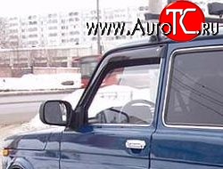 729 р. Комплект дефлекторов окон (ветровиков) 2 шт. Russtal Лада Нива 4х4 2121 3 дв. дорестайлинг (1977-2019)  с доставкой в г. Майкоп