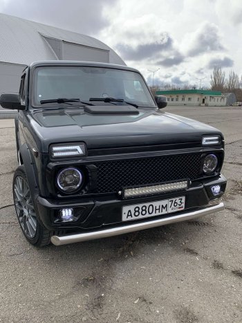 2 999 р. Бампер передний Urban  Лада Нива 4х4  2121 - нива 4х4 ( 2131,  2329,  2121-80,  2121 Бронто,  2121,  2121 (Legend)) (Без вставок под туманки, Без креплений, Неокрашенный, Без ПТФ)  с доставкой в г. Майкоп. Увеличить фотографию 4
