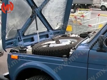 Упор капота MV-Tuning Лада нива 4х4 2121 Бронто 3 дв. 2-ой рестайлинг (2019-2025)