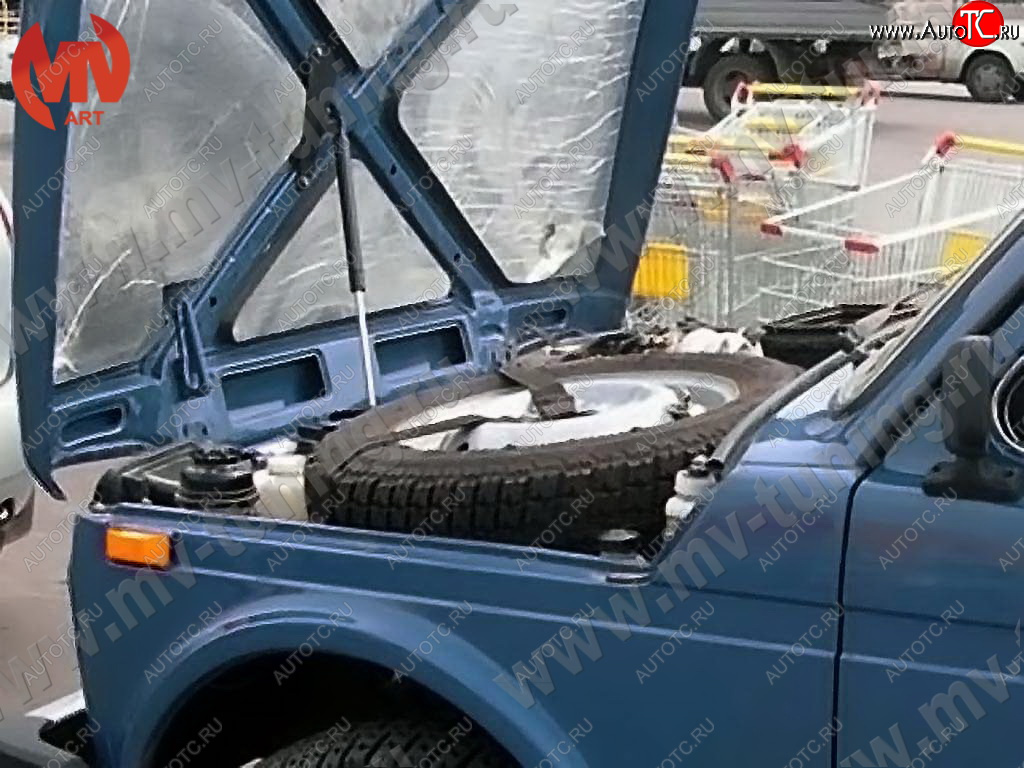 2 689 р. Упор капота MV-Tuning Лада нива 4х4 2131 5 дв. 1-ый рестайлинг (2019-2021)  с доставкой в г. Майкоп